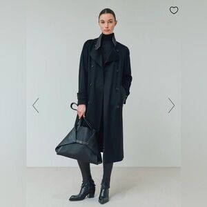 Beautiful black Akris tote!